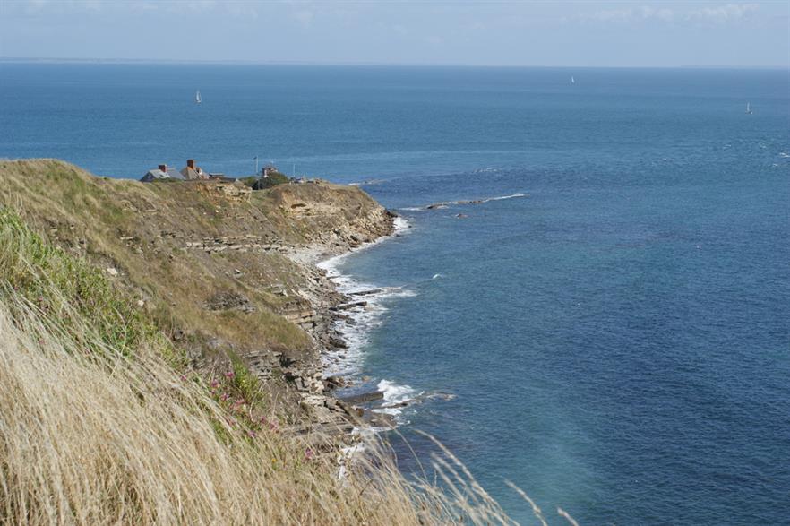 Durlston Head will be 14.3 kilometres from Navitus Bay (Pic: Andrew Writer)