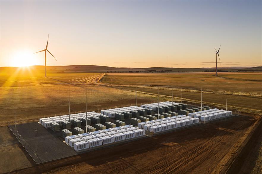 The Hornsdale Power Reserve is a 100MW/129MWh lithium-ion battery provided by Tesla (pic: Neoen)