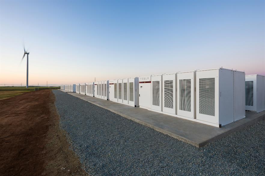 The 100MW Tesla battery at Australia's Hornsdale wind project is currently the world's largest