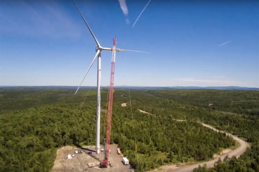 EDF EN Canada's 224MW Nicolas Riou wind farm in Quebec was the largest installed in Canada last year