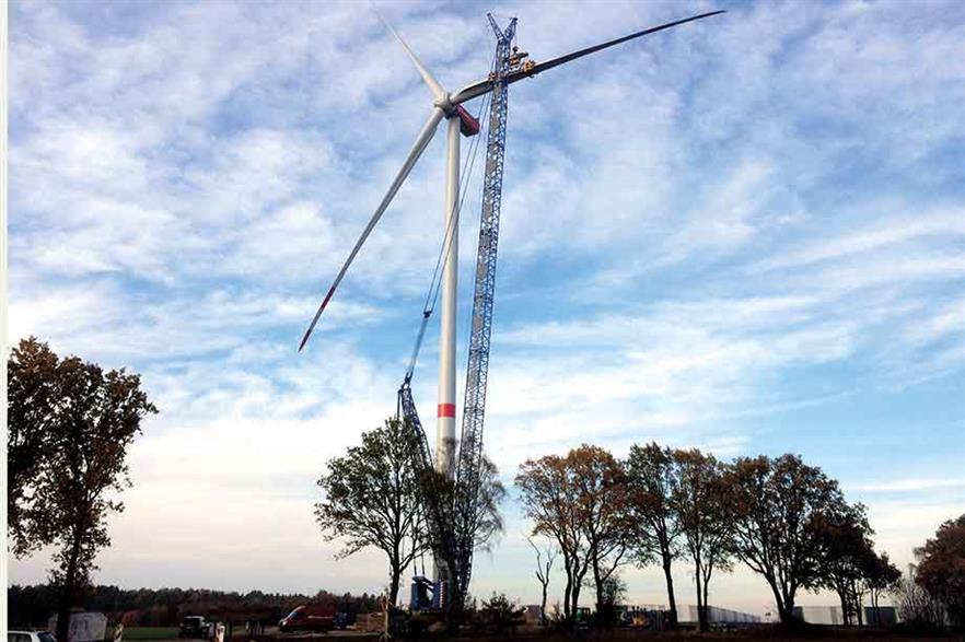Standing tall… Nordex was first on the market in the 4MW-plus, 150m-range rotor onshore class 