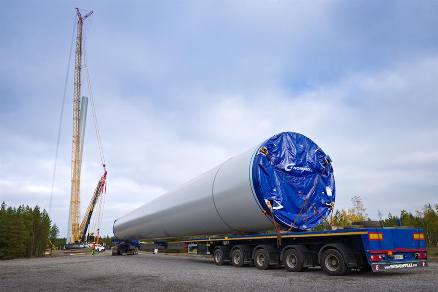 Nordex's order book for new turbines swelled to €5.5 billion by the end of 2019