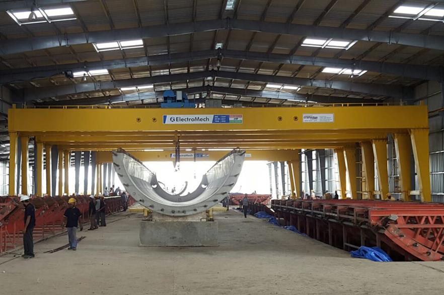 Nordex moved large components from a factory in the south of the country to the new northern site