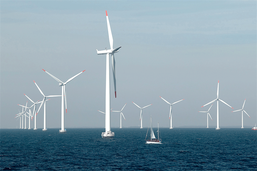 Conical structures at Ørsted’s Nygrund project off Sweden help break the ice in harsh winters (pic: Siemens)