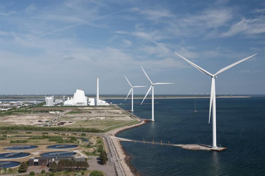 Turbines near Ørsted's Avedøre biomass plant will be used to power the hydrogen project