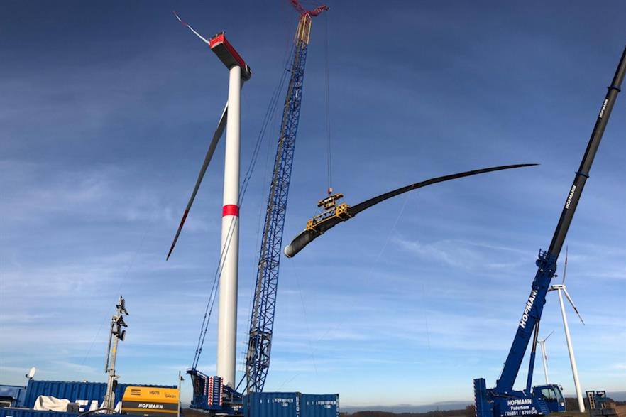 PNE commenced repowering the Gerdau-Schwienau wind farm in June 2018 (pic: PNE AG)