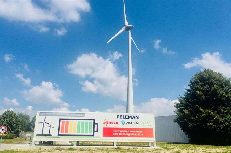 The battery at Peleman's facility is said to be the largest in Belgium