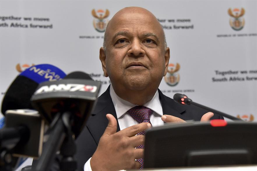 Public enterprises minister Pravin Gordhan reportedly made the comments in an interview with Reuters
