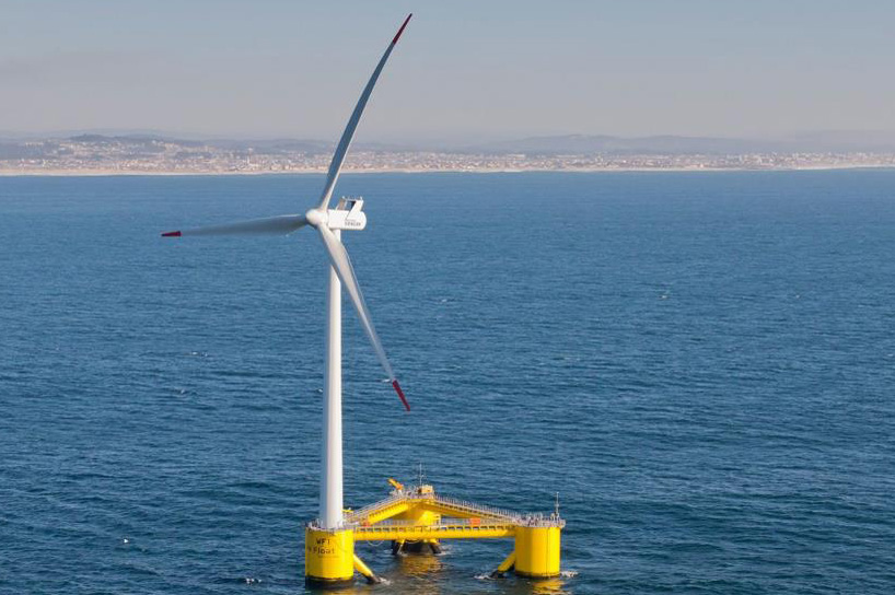 A 2MW prototype WindFloat has been installed of the coast of Portugal since 2011