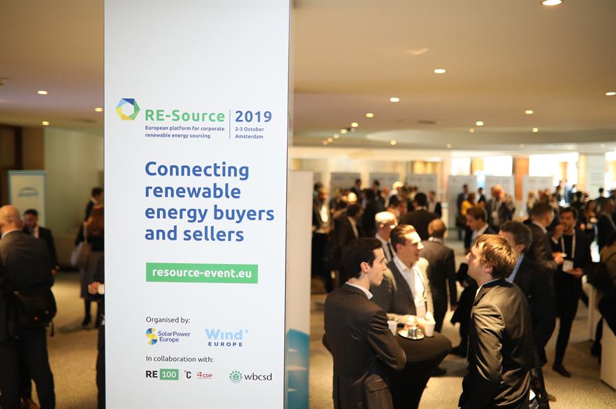 The RE-Source 2019 event in Amsterdam brings together potential renewables suppliers and buyers