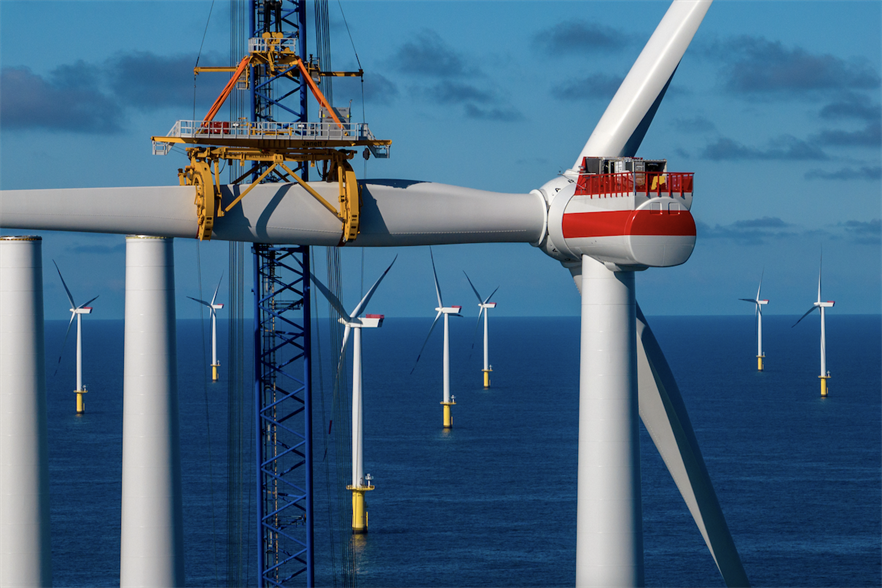 All turbines at RWE’s 342MW Kaskasi project started delivering power to the grid in late 2022 – the only new German offshore wind additions last year