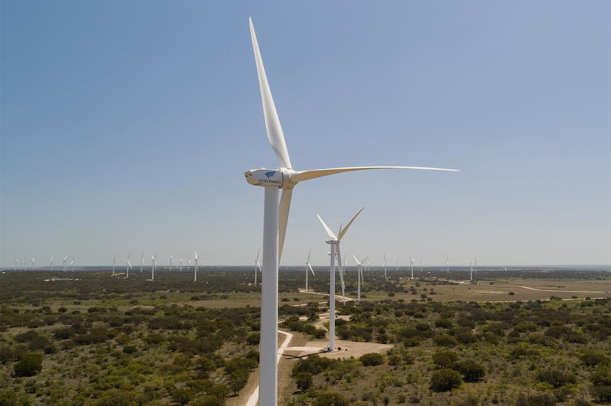 The Rattlesnake project comprises 64 of Goldwind's GW 109/2500 turbines