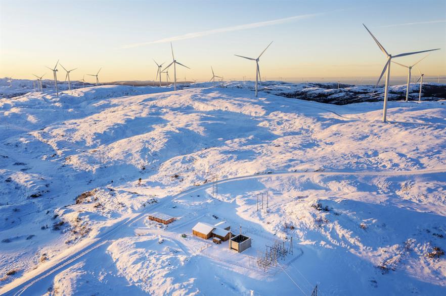Statkraft's 256MW Roan wind farm in Norway (above) helped boost its production figures in Q4 2018