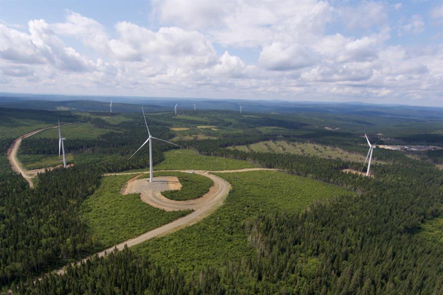 Boralex acquired Invenergy’s interests in five wind farms in Quebec, including the 74.8MW Roncevaux project (above)
