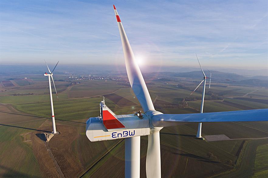 The majority of EnBW's 938.45MW of operational wind capacity is in its native Germany