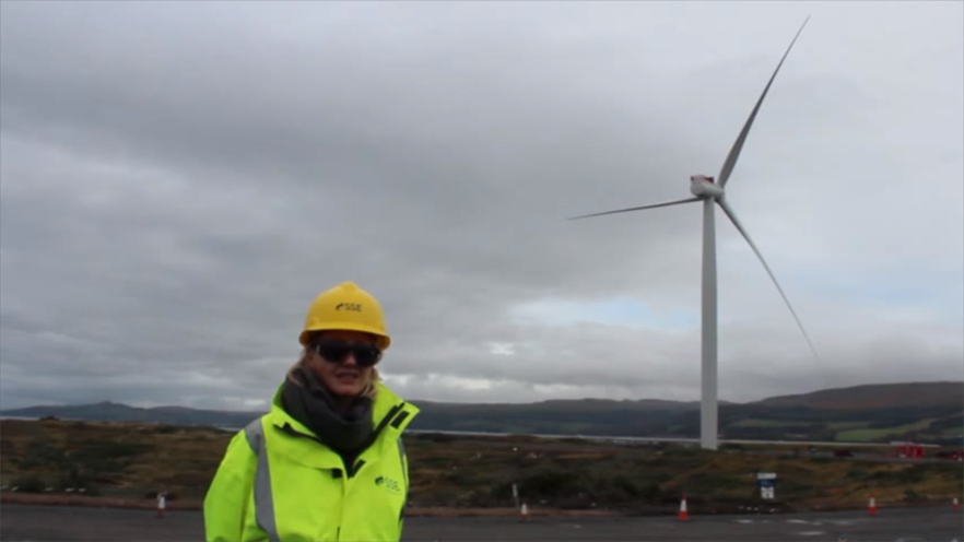 Siemens 6MW turbine at the 24MW Hunterston offshore test site in Scotland