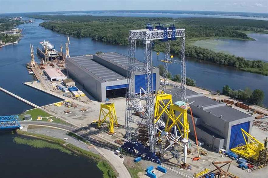 Supply chain… An ST3 offshore facility in Szczecin, designed for the production of transition pieces, jacket and monopile foundations