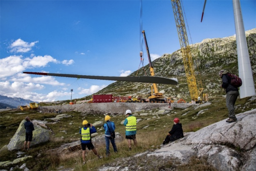The Gotthard Pass site’s 2,100-metre altitude and closure during the winter complicates construction work (pic credit: AET)