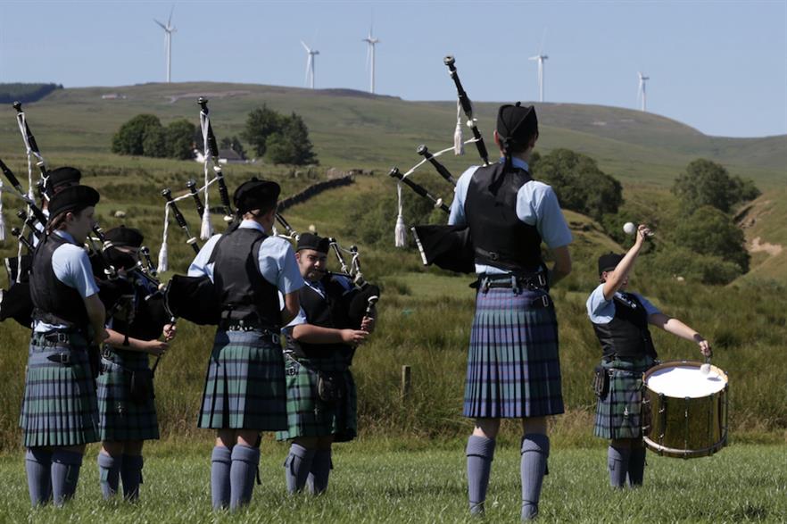 The Sanquhar wind farm was opened in early July (pic credit: Nestlé)