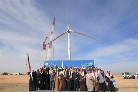 Wind power in Saudi Arabia is limited to this one 2.8MW GE turbine