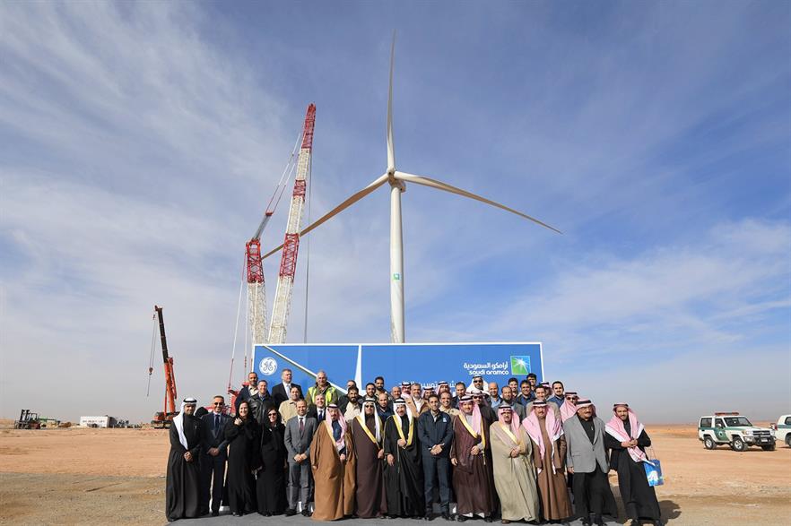 Saudi Arabia's first utility-scale turbine was commissioned in January (pic: Aramco)