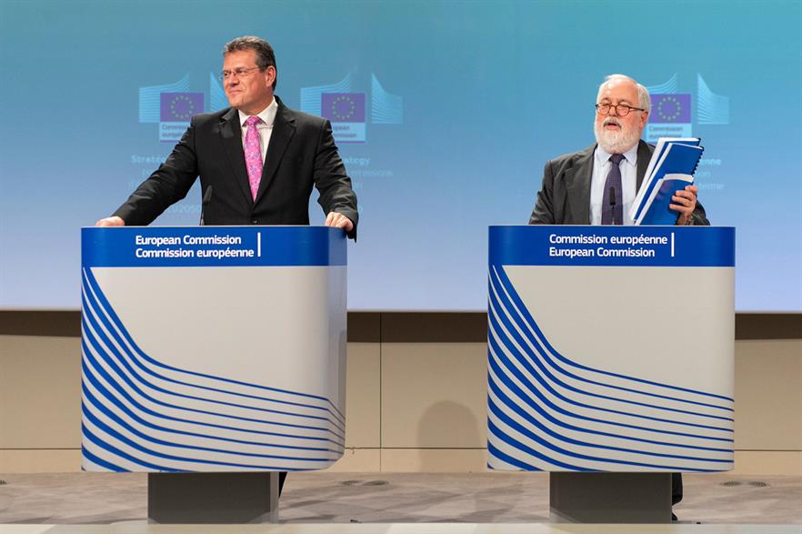European Commission vice-president for the Energy Union, Maroš Šefčovič (left), and European commissioner for climate action and energy, Miguel Arias Cañete (pic: European Commission)