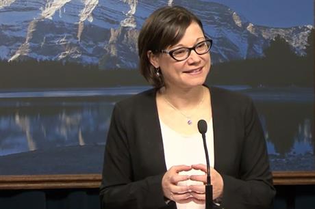 Alberta's new environment minister Shannon Phillips is considering a big increase in wind capacity