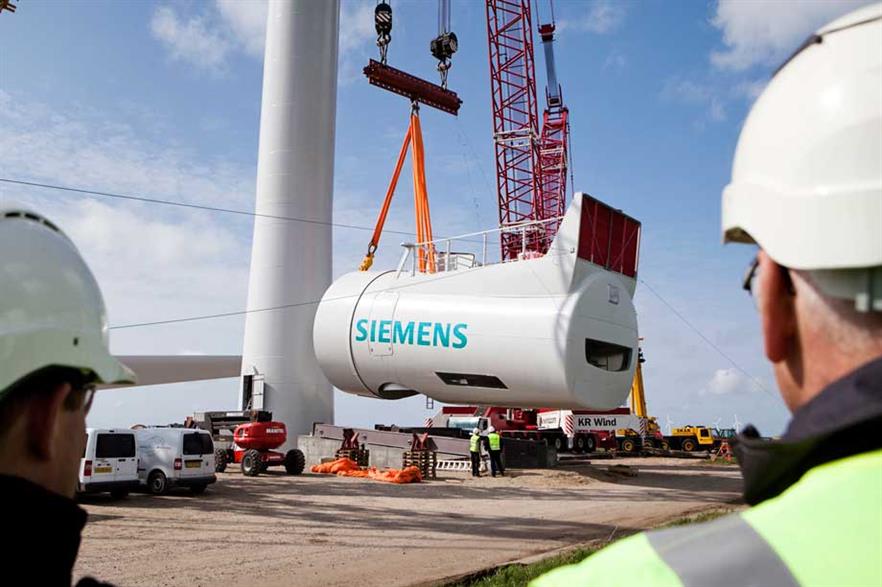 Siemens 6MW machine doubles up against Alstom's own 6MW Haliade turbine