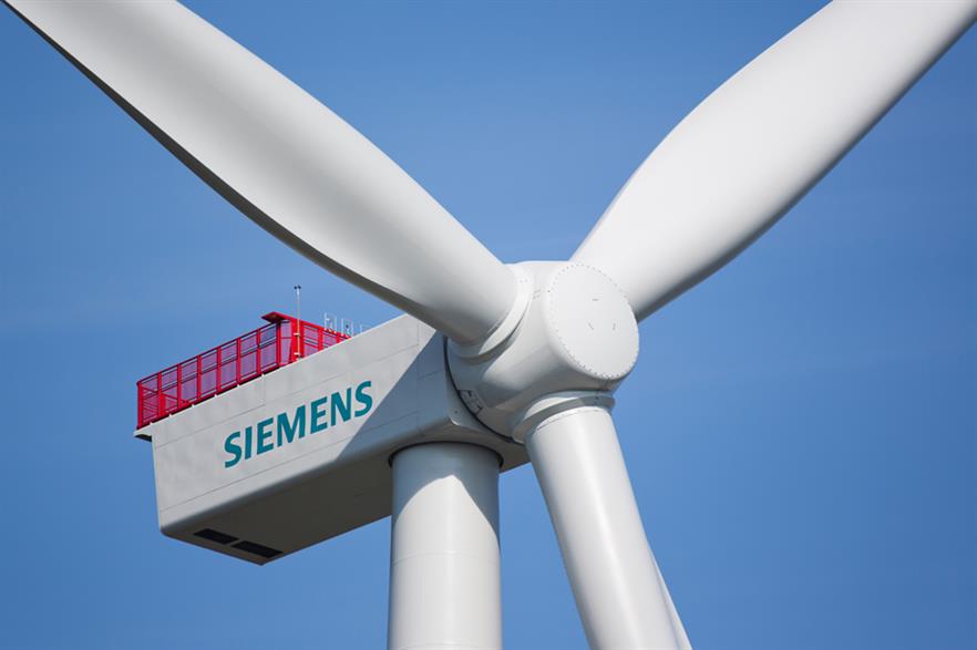 The first Siemens 3.6MW turbine has been installed