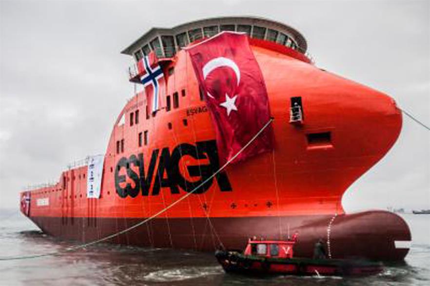 The hulls for the first two vessels were constructed in Turkey