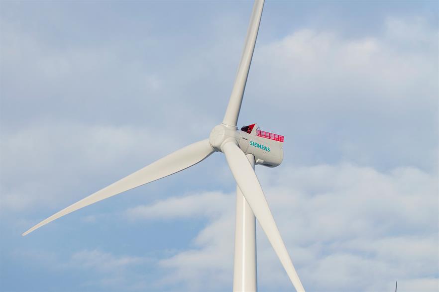 Siemens 7MW turbine was being tested in Osterild, Denmark