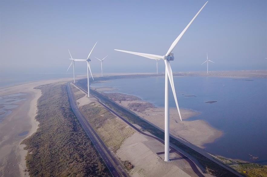 The repowered 50.4MW Slufterdam wind farm on the Dutch coast (pic: Vattenfall)