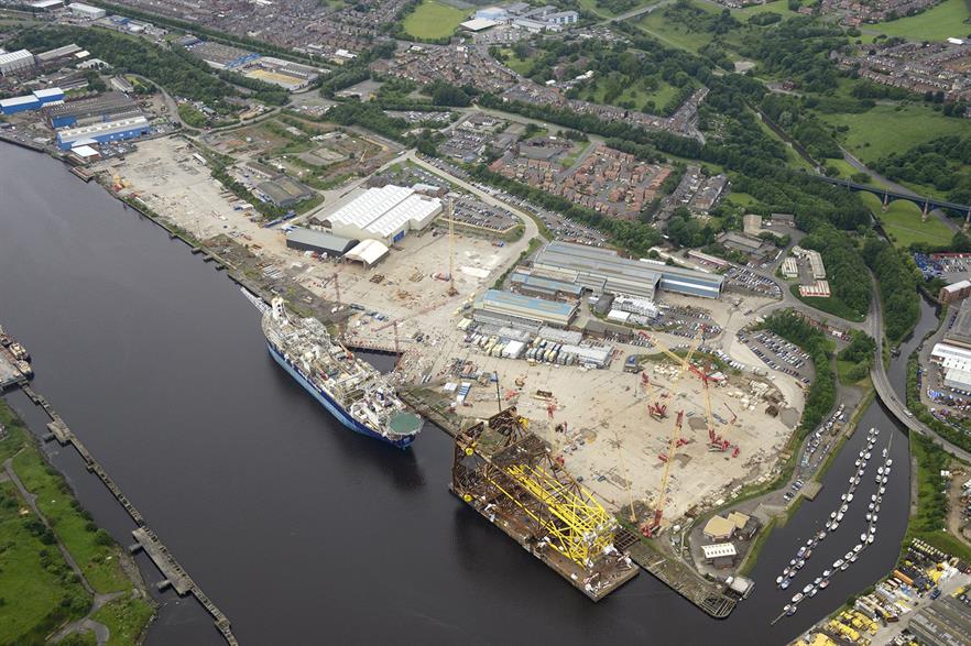 Smulders will manufacture the suction-bucket foundations at the Wallsend Yard, northeast England