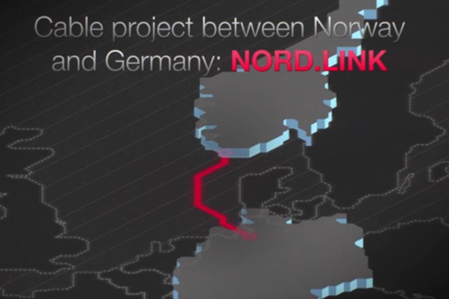 The NordLink transmission cable will connect Norway and Germany