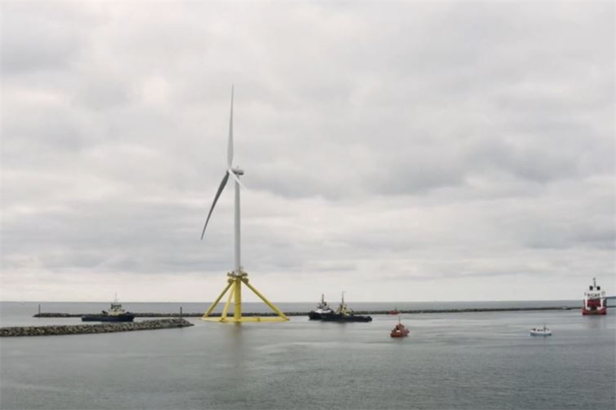 The project consists of a 3.6WMW Siemens Gamesa Renewable Energy turbine installed on a tubular steel base with a suspended keel