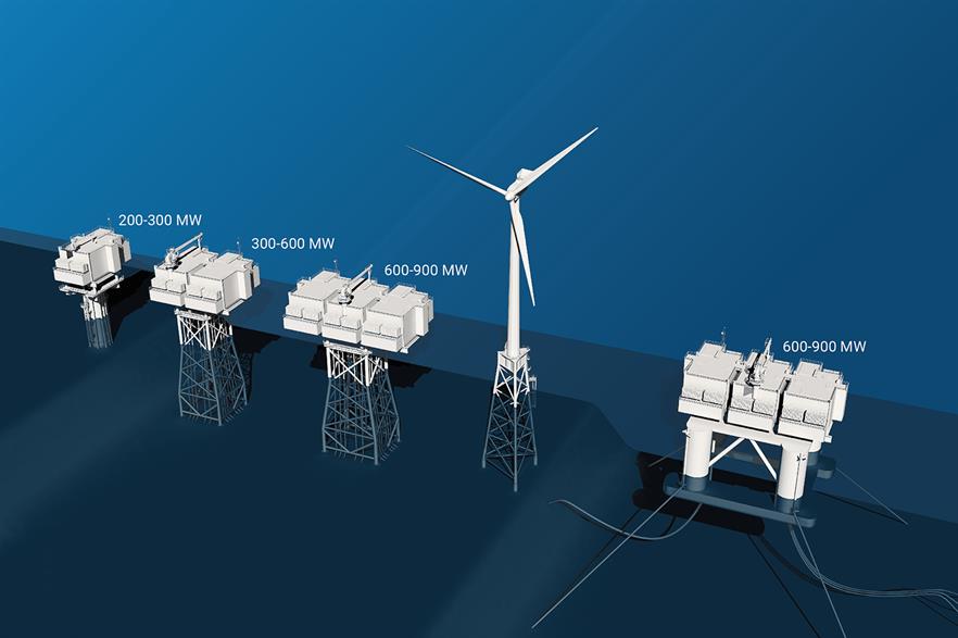 STX's modular substation design can even be placed on floating foundations