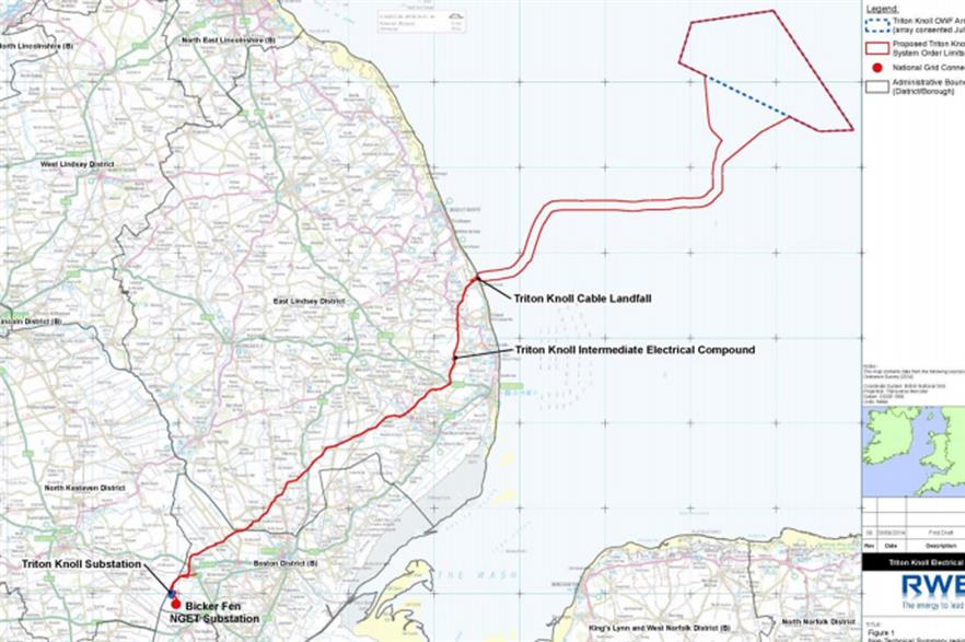 The consultation process covers the onshore electrical system for Triton Knoll