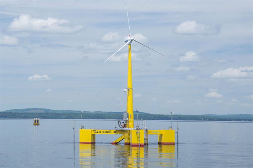 A 1:8 scale model of the Aqua Ventus project was successfully tested off the coast of Maine in 2013