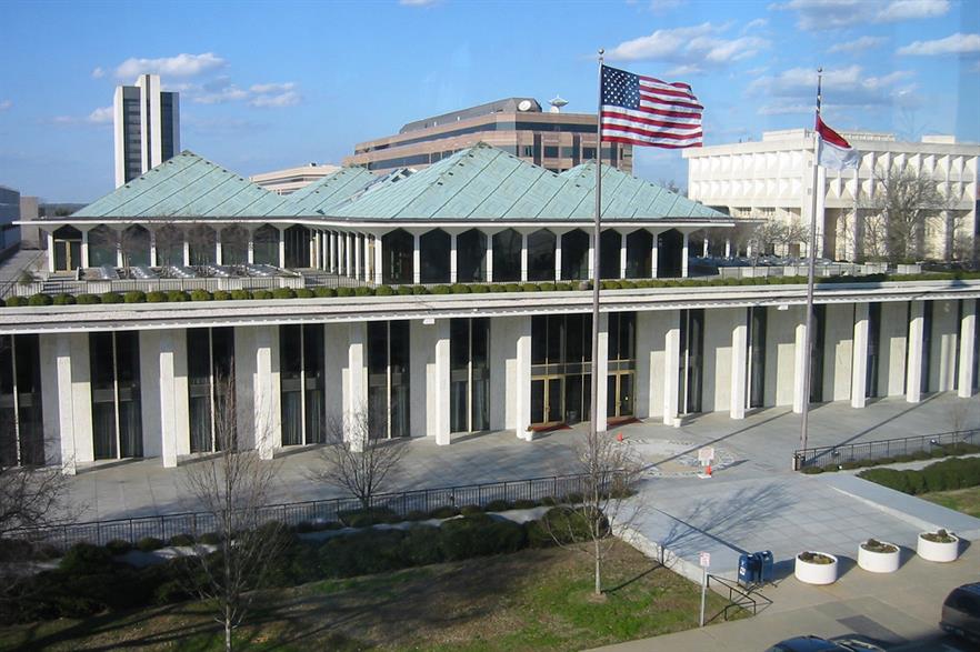 North Carolina's state legislative office building in Raleigh