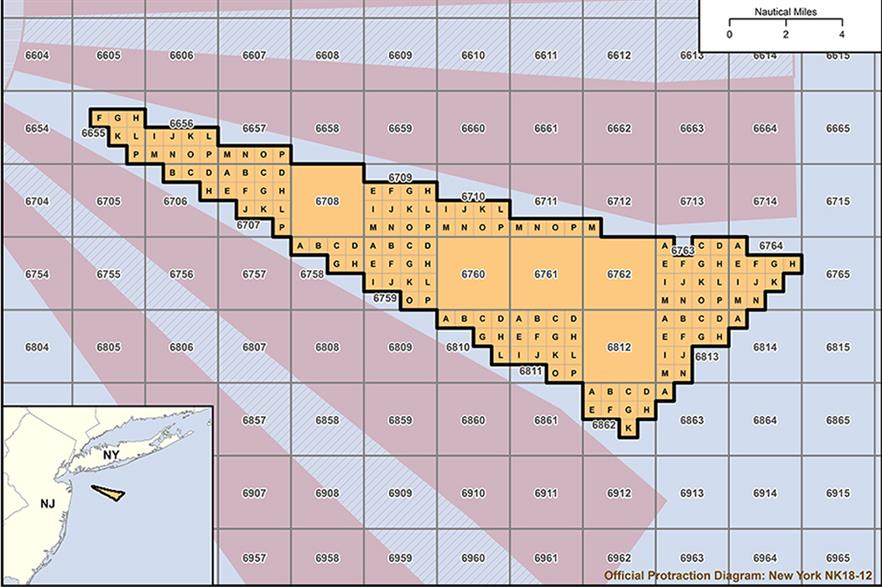 The New York offshore wind lease area is 21.3 kilometres off New York state