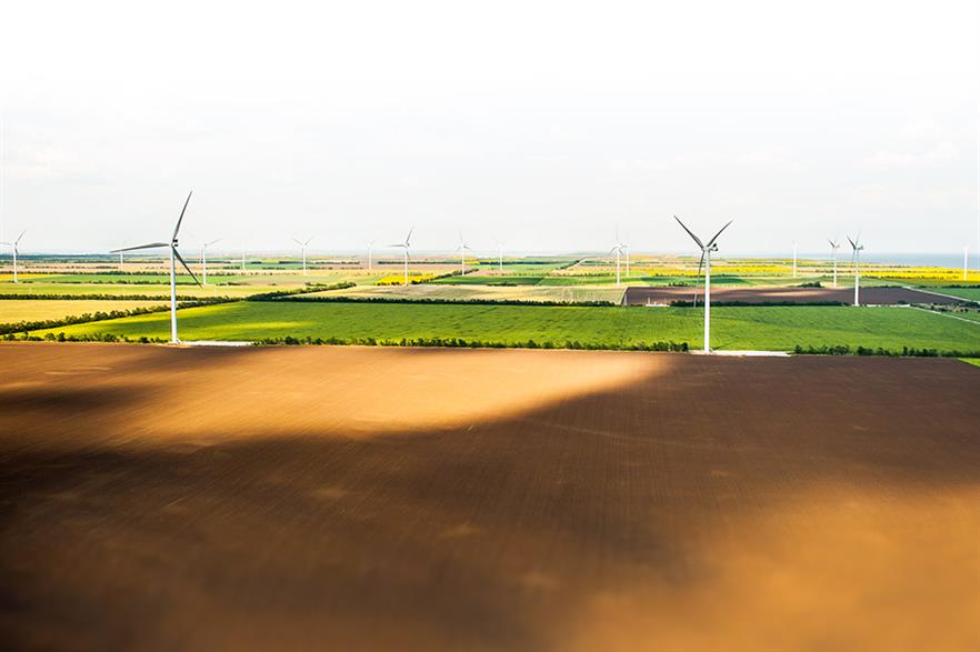 The 200MW Botievskaya project in southeast Ukraine is currently the country's largest wind farm (pic: DTEK)