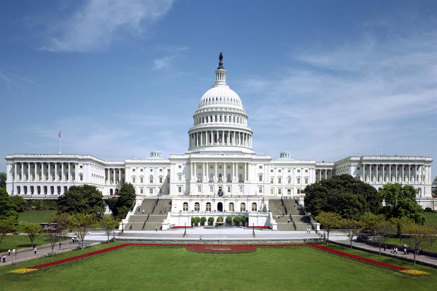 The US Capitol building where both the House of Representatives and the Senate sits