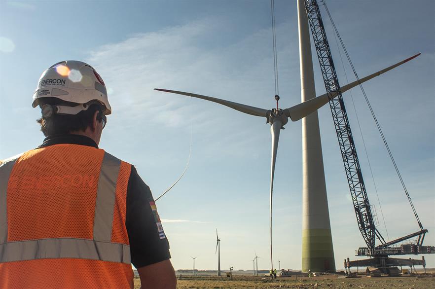 Enercon's E92 turbine will be installed at the Peralta project in Uruguay