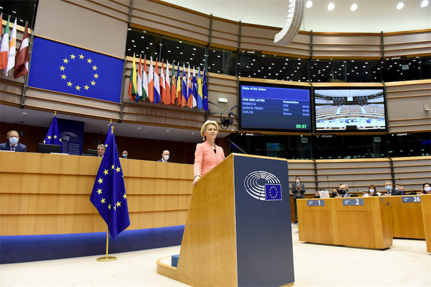 European Commission president Ursula von der Leyen made the announcement during her first State of the European Union address