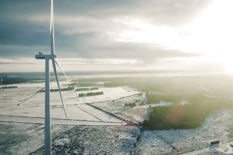 Vestas is due to supply 13 of its V150-4.5MW turbines, for an undisclosed 59MW project in southern Sweden