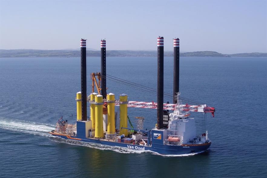 Van Oord completed the installation of 87 foundations at Ørsted’s 659MW Walney Extension in August