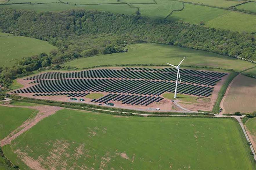 Proof of concept… Welsh pilot project has shown wind and solar output complement each other (pic:Vattenfall)