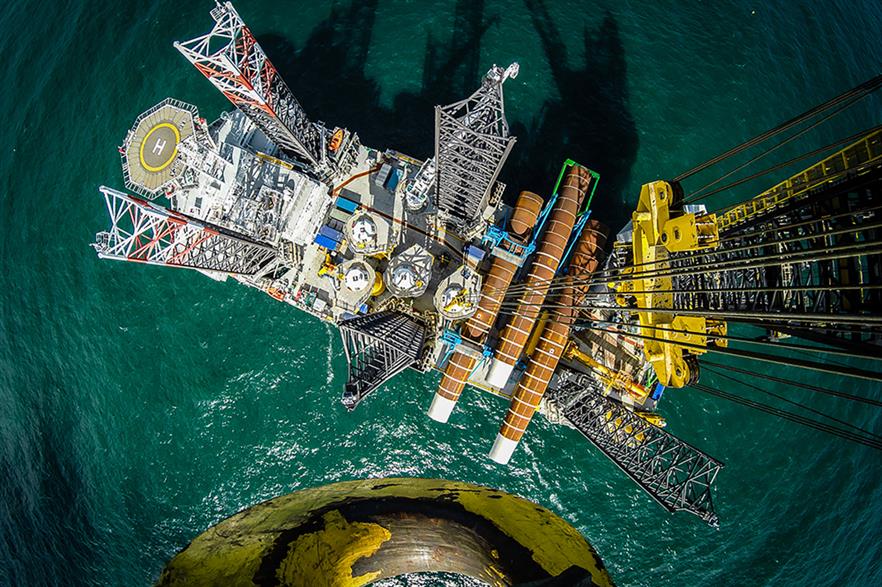 Installation of foundations at Vattenfall's 288MW Sandbank offshore project has been completed