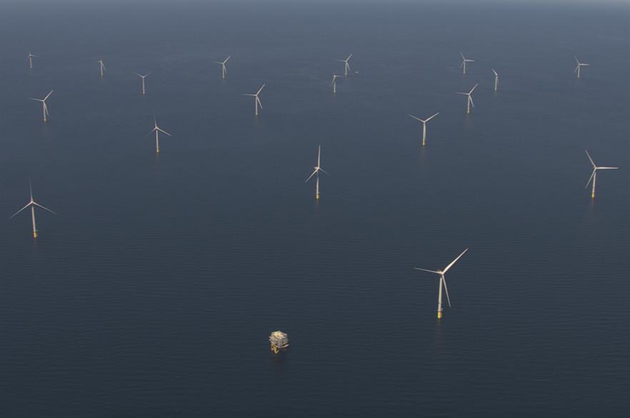 Ørsted's 659MW Walney Extension wind farm off the Cumbrian coast in north-west England