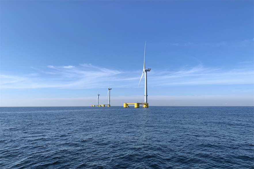 Members of BlueFloat’s senior management team helped to develop the 25MW WindFloat Atlantic project while at EDP Renewables (pic credit: Ocean Winds)